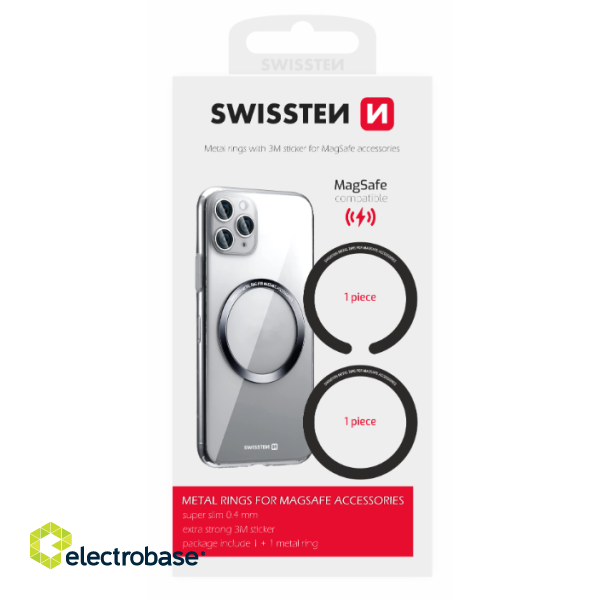 Swissten MagSafe Set Metal Pad image 1