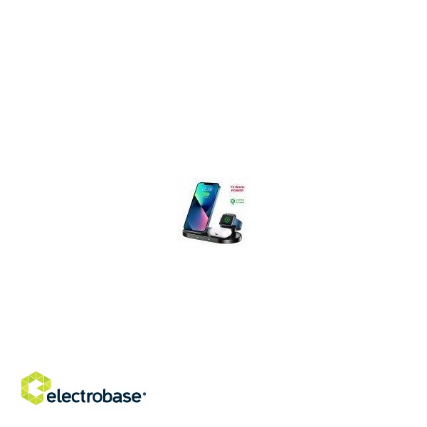 Swissten Подставка для беспроводного зарядного устройства 3in1 для Apple и Samsung фото 6