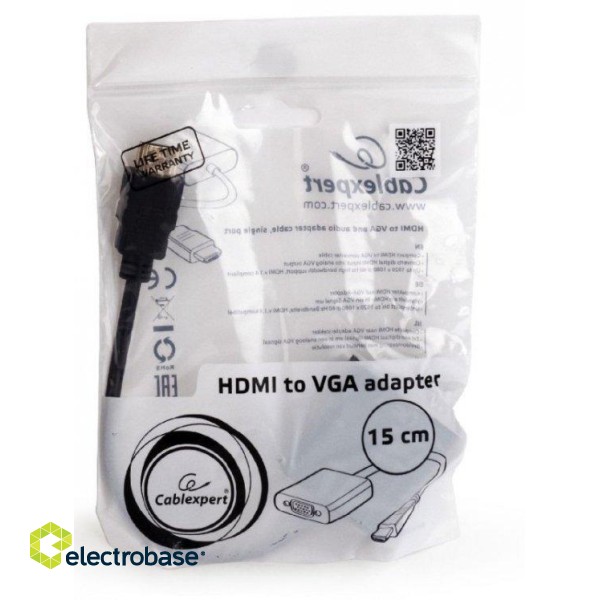 Gembird HDMI (19pin) to VGA (15pin) Adaptor + аудио кабель фото 3