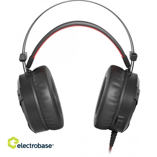 Natec Genesis Neon 360 Gaming Headphones With Microphone / LED / Vibration / Black-Red paveikslėlis 2
