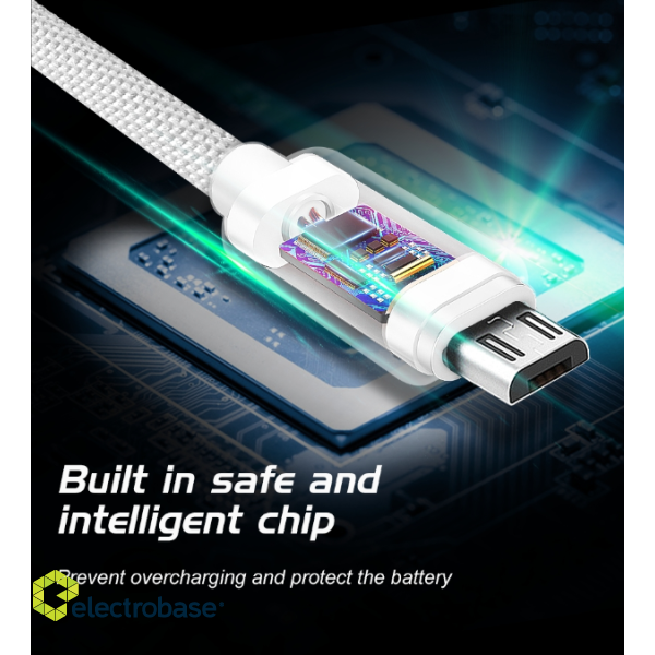 Swissten Textile Quick Charge Universāls Micro USB Datu un Uzlādes Kabelis 2m image 3
