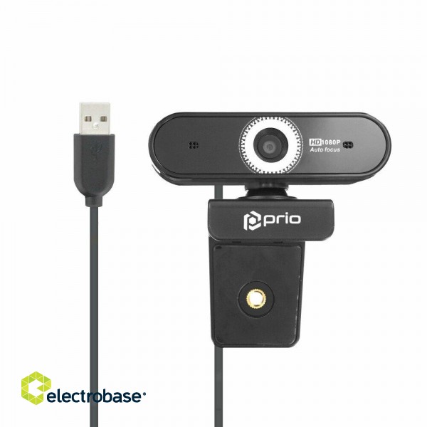 Prio PPA-1101 Full HD Web Camera with Microphone / Auto Focus paveikslėlis 2