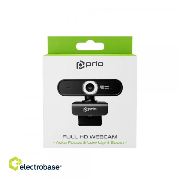 Prio PPA-1101 Full HD Web Camera with Microphone / Auto Focus paveikslėlis 3