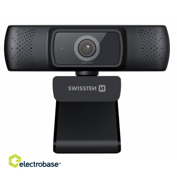 Swissten Full HD Web Camera with Microphone / Auto Focus USB image 4