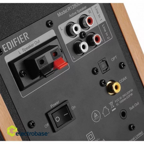 Edifier R1280DBs Стерео система 2.0 Bluetooth / SPDIF / RCA / 42W фото 5