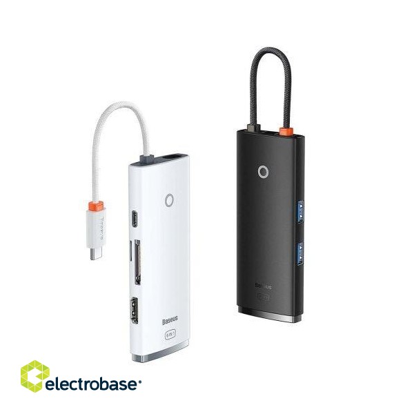 Baseus Hubs Type-C / 2x USB 3.0 / PD Type-C / HDMI 1.4 / SD / TF image 6