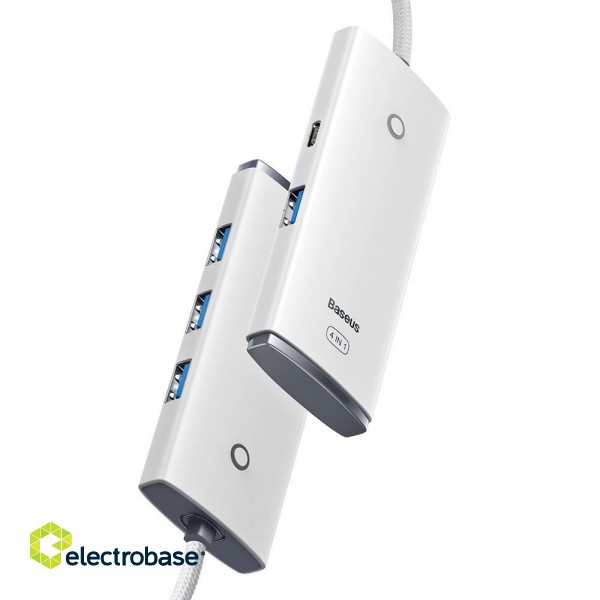 Baseus Lite USB-C to 4x Hubs Adapteris USB 3.0 2m image 3