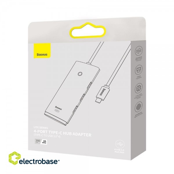 Baseus Lite USB-C to 4x Adapter HUB USB 3.0 2m image 7