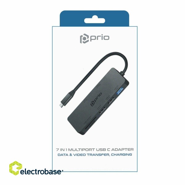 Prio 7in1 Multiport USB-C Adapter image 6
