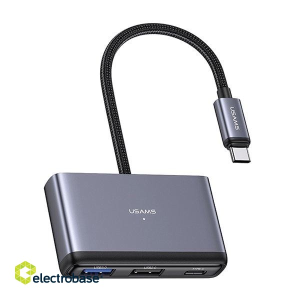 Usams 5in1 Adapter USB 2.0 / USB 3.0 / USB-C / TF / SD / hub paveikslėlis 3