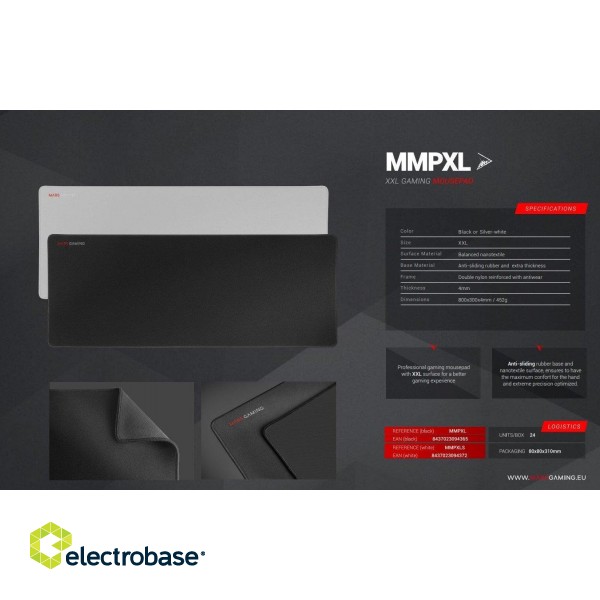 Mars Gaming MMPXL Игровой коврик XL / Dual Layer Nano - textured фото 7