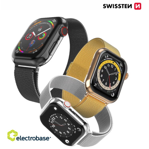 Swissten Metāla Siksniņa priekš Apple Watch 1/2/3/4/5/6/SE / 38 mm / 40 mm image 4