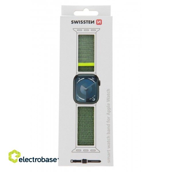 Swissten Nylon Band for Apple Watch 42 / 44 / 45 / 49 mm paveikslėlis 2