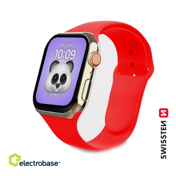 Swissten Silicone Band for Apple Watch 1/2/3/4/5/6/SE / 38 mm / 40 mm paveikslėlis 1