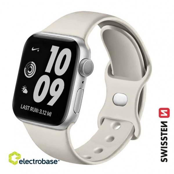 Swissten Силиконовый Pемешок для Apple Watch 42 / 44 / 45 / 49 mm фото 1