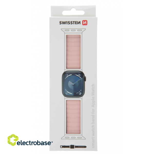 Swissten Silicone Magnetic Band for Apple Watch 38 / 40 mm image 3