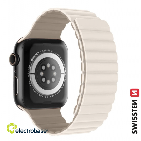 Swissten Silicone Magnetic Band for Apple Watch 38 / 40 mm paveikslėlis 1