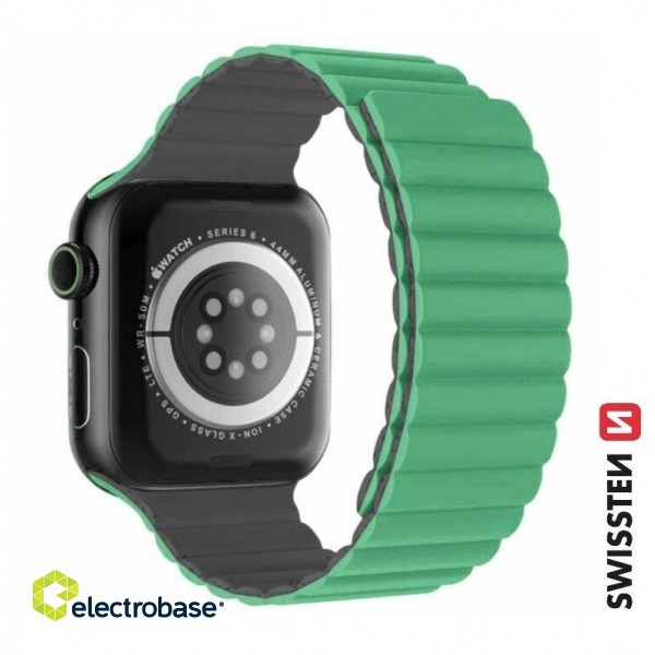 Swissten Silikona Magnētiskā Siksniņa priekš Apple Watch 38 / 40 mm image 1