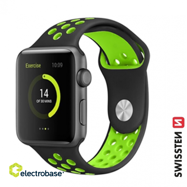 Swissten Sport Силиконовый Pемешок для Apple Watch 42 / 44 / 45 / 49 mm фото 1