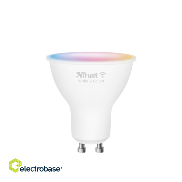 Trust WiFi LED Spot GU10 Белая и цветная (двойная упаковка) светодиодная лампа фото 2