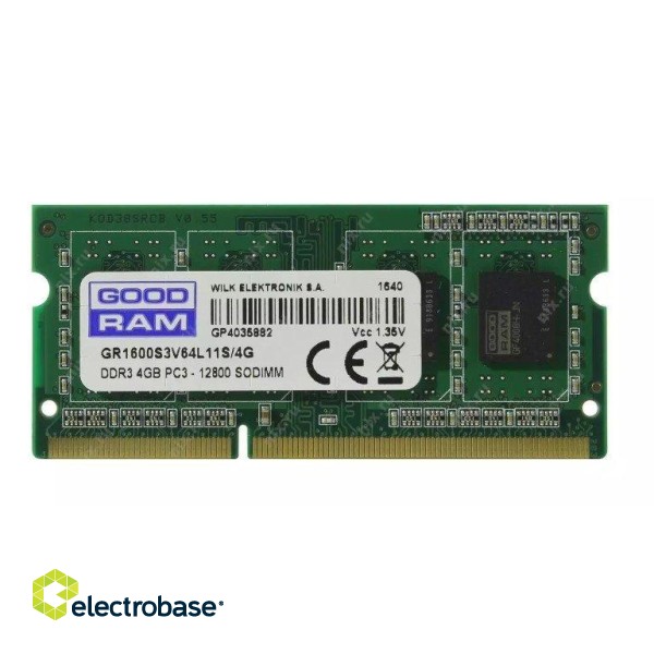 Goodram GR1600S3V64L11S/4G 4 GB PC RAM paveikslėlis 1