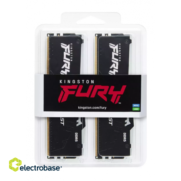 Kingston Technology FURY Beast RGB Atmiņas Modulis 32GB / 2 x 16GB image 2
