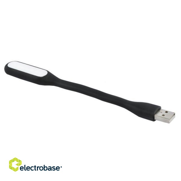 RoGer Elastīga USB Silikona Lampa Melna image 2