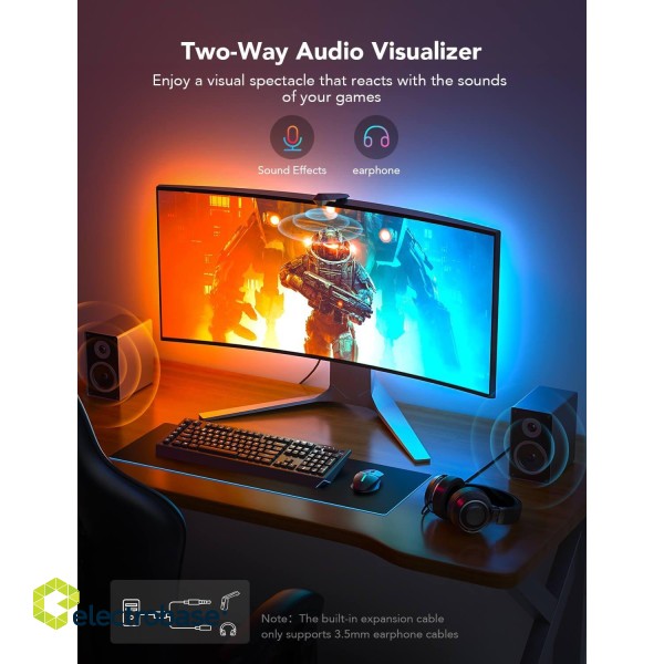 Govee H604B Dreamview G1 Gaming RGBIC Monitor Lightning Bluetooth / Wi-Fi / 24"-32" image 2