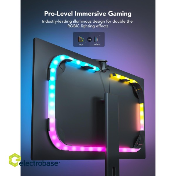 Govee H604B Dreamview G1 Gaming RGBIC Monitor Lightning Bluetooth / Wi-Fi / 24"-32" image 3