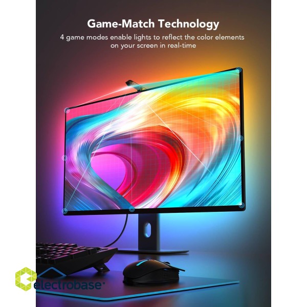 Govee H604B Dreamview G1 Gaming RGBIC Monitor Lightning Bluetooth / Wi-Fi / 24"-32" image 4