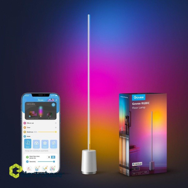 Govee H6072 Lyra RGBIC Smart Corner Floor Lamp Bluetooth / Wi-Fi / 1,45m фото 2