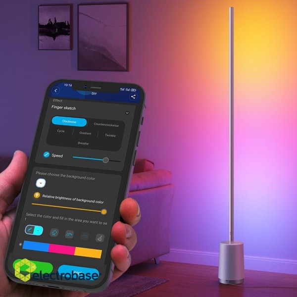 Govee H6072 Lyra RGBIC Smart Corner Floor Lamp Bluetooth / Wi-Fi / 1,45m image 6