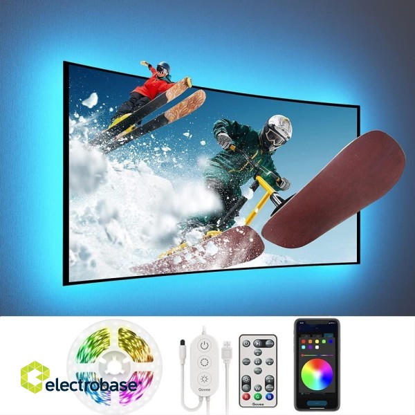 Govee H6179 TV Backlight RGB LED Smart Strip Bluetooth / Wi-Fi / 46-60" image 1