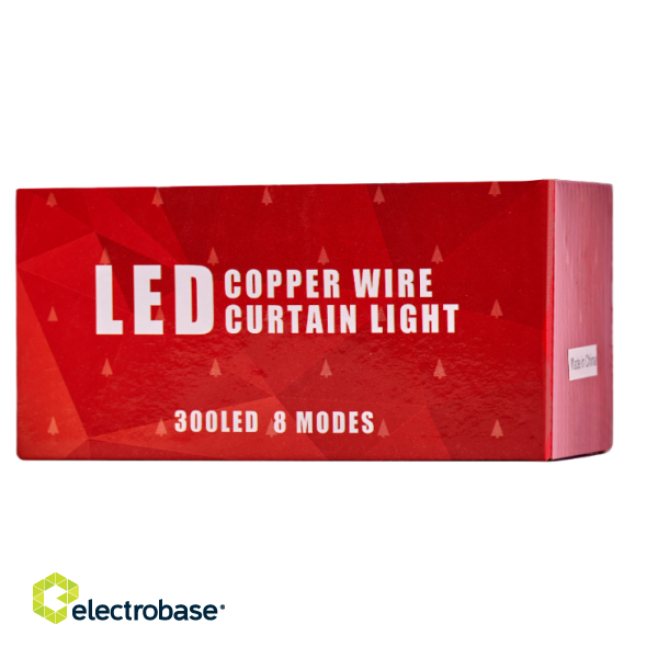 RoGer LED Lights Wire 300 LED Warm-white 3x3m image 4