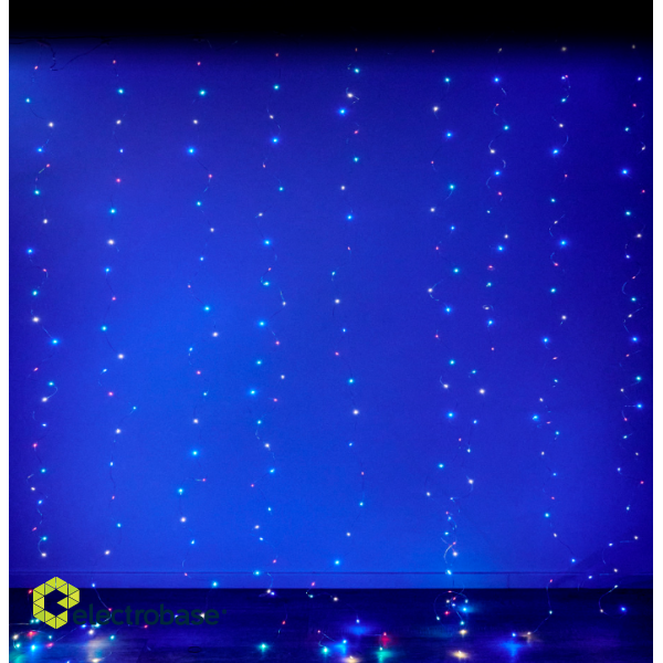 RoGer LED Lights Wire 3x3m / 300LED Multicolor image 2