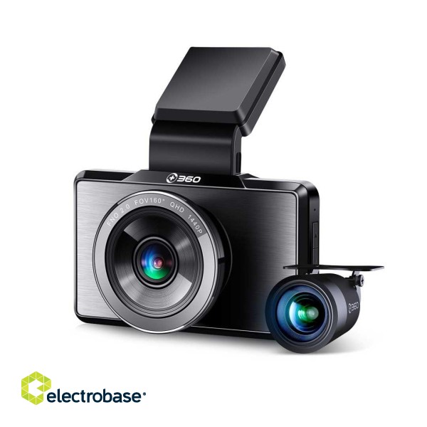 360 G500H Dash Camera Front + rear camera 1440p / GPS image 1