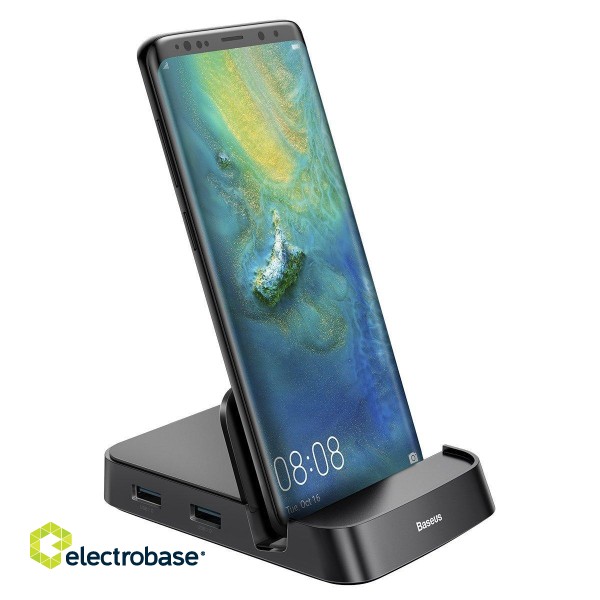 Baseus Mate Docking Station Stand for Huawei and Samsung USB / Type-C / HDMI / SD / microSD image 1