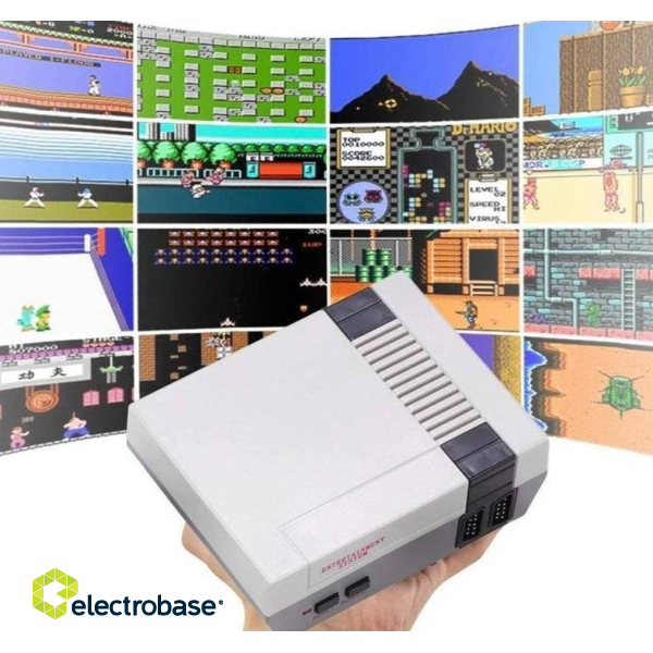 RoGer Retro Spēļu konsole ar 620 spēlēm / 2  spēļu kontrolieri / TV izeja image 5