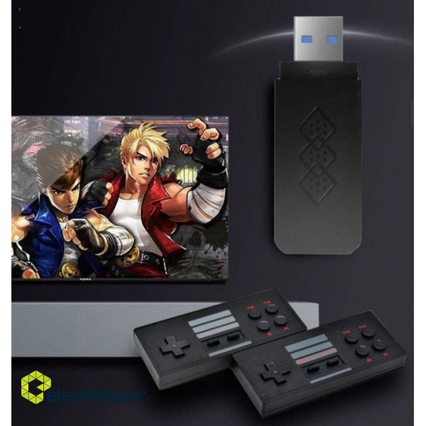 RoGer X-09-LD Retro Mini GameBox Spēļu Konsole 848 Spēlēs / 2x Bezvadu Kontrolieri / HD / USB image 2