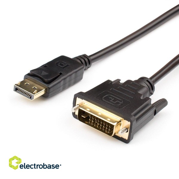 RoGer DisplayPort to DVI Cable 1,8m / DVI-D (Dual Link) paveikslėlis 1