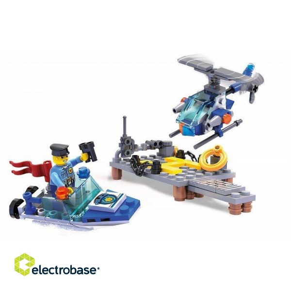 Blocki MyPolice Police patrol on water and the air / KB0654 / Constructor with 112 parts / Age 6+ image 2