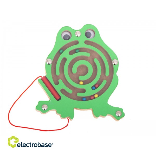 RoGer Magnetic Ball Labyrinth with LED sound Frog Green image 1