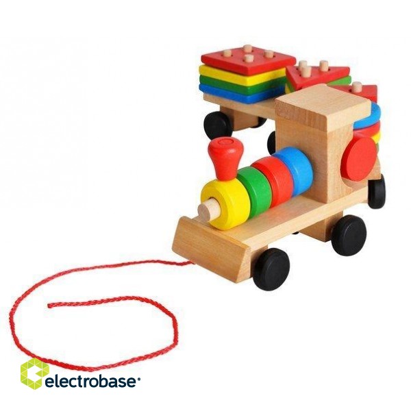 RoGer Wooden Educational Train Sorter Bricks image 1