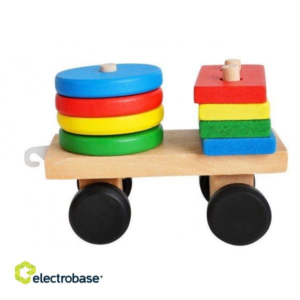 RoGer Wooden Educational Train Sorter Bricks image 5