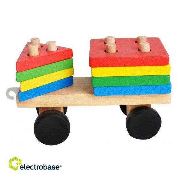 RoGer Wooden Educational Train Sorter Bricks image 6