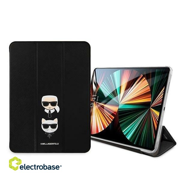Karl Lagerfeld Saffiano KLFC11OKCK Book Cover Case For Tablet Apple iPad 11" Pro 2021 image 2