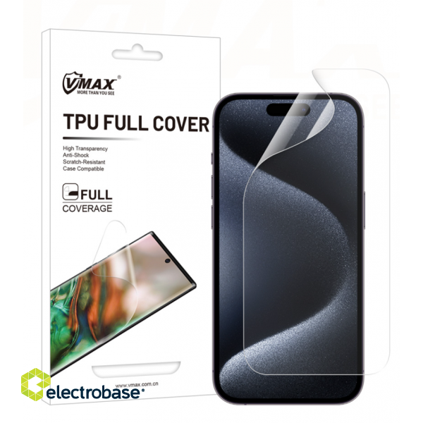 Vmax Protective Film Invisble for Apple iPhone 15 paveikslėlis 2