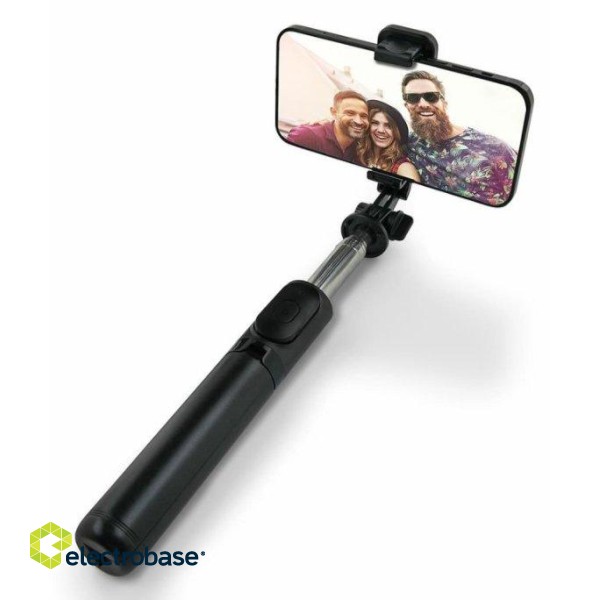 RoGer Q01 PRO 2in1 Universāls Selfie Stick + Tripod Statnis ar Bluetooth Tālvadības pulti image 4