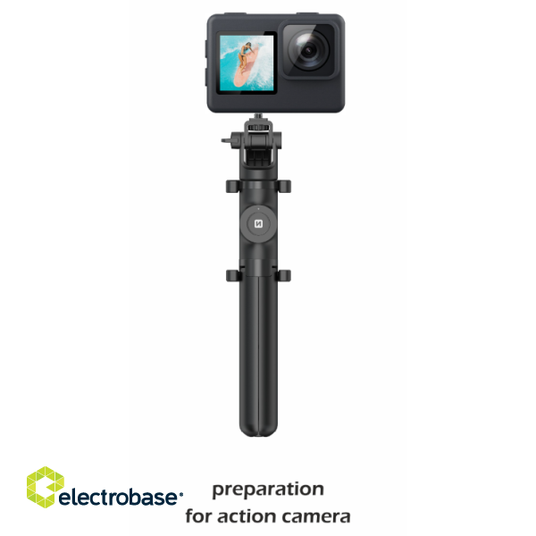 Swissten Bluetooth Selfie Stick Alumīnija Statīvs Telefoniem un Kamerām Ar Distances Bluetooth Pulti image 5