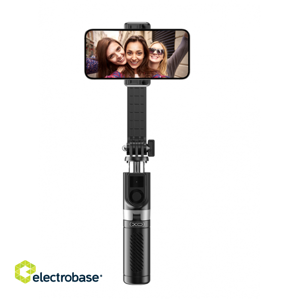 XO SS10 Selfie Stick / Tripod with Bluetooth Remote Control 80cm image 2